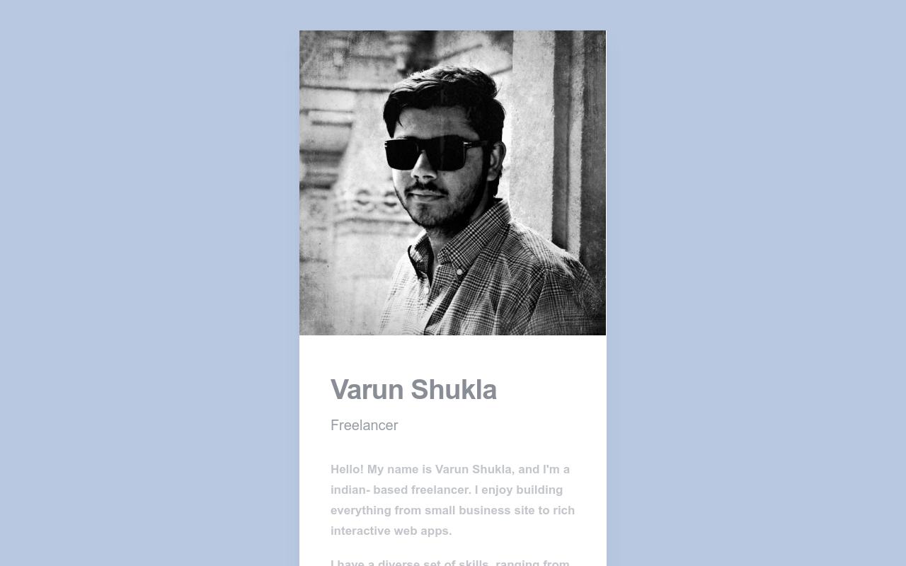 Carrd profile picture for @varun